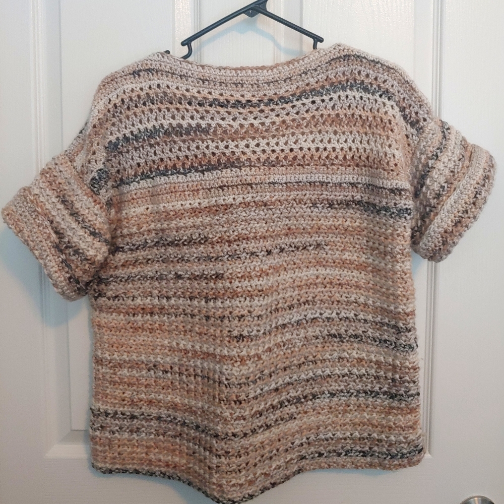 Crochet Boat Neck T-Shirt